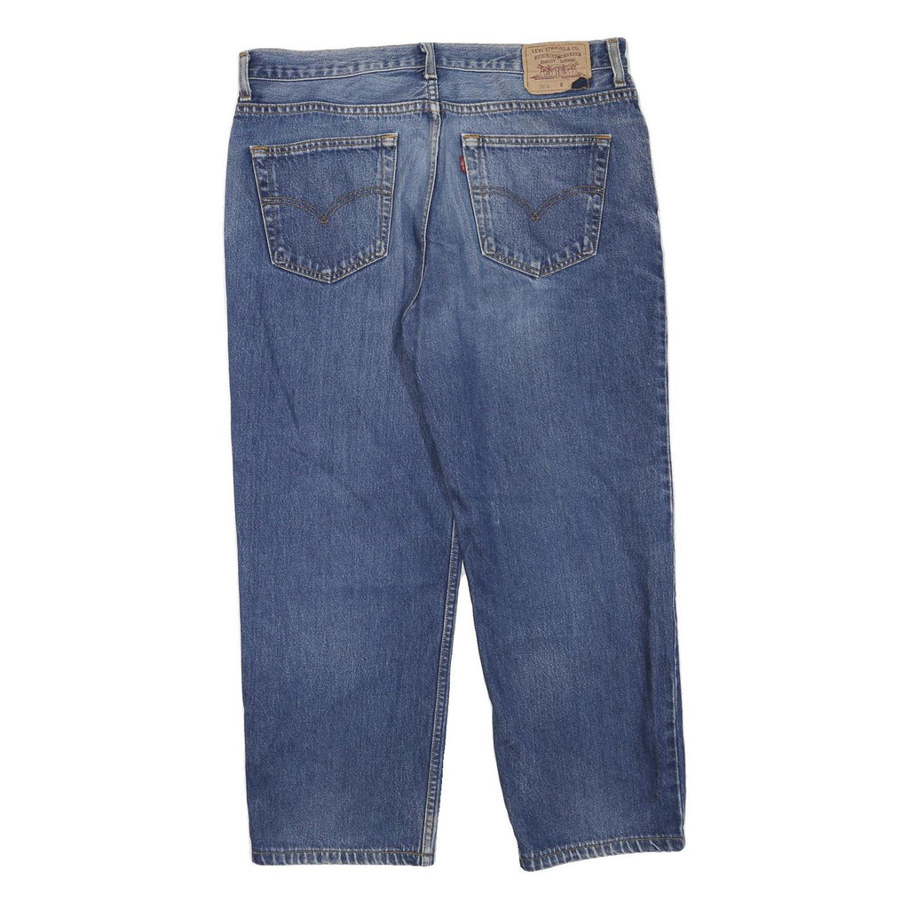 LEVI'S Mens Jeans Blue Regular Straight Denim Medium W36 L25 Classic Zip