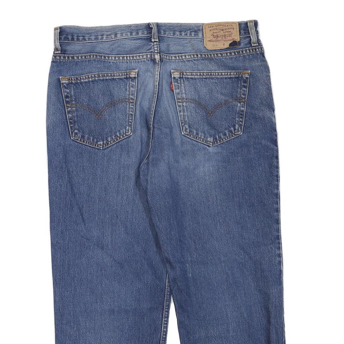 LEVI'S Mens Jeans Blue Regular Straight Denim Medium W36 L25 Classic Zip