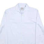 JAEGER Mens White Classic Shirt L Cotton Blend Button Down Casual Formal