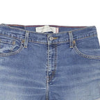 LEVI'S Womens Blue Denim Casual Shorts M W30 Classic Bootcut Frayed Hem