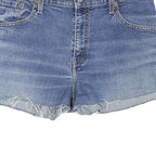 LEVI'S Womens Blue Denim Casual Shorts M W30 Classic Bootcut Frayed Hem