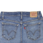 LEVI'S Womens Blue Denim Casual Shorts M W30 Classic Bootcut Frayed Hem