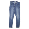 LEVI'S Womens Slim Blue Denim Jeans W26 L27 Slim Fit Zip Closure Classic