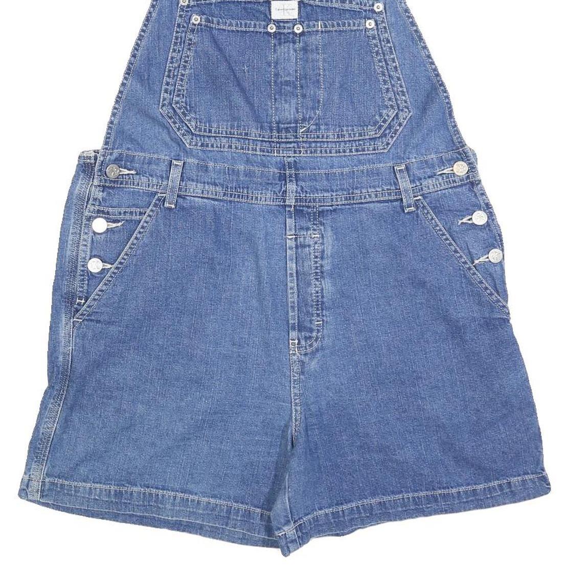 CALVIN KLEIN JEANS Womens Blue Denim Dungarees Regular Fit Cotton Size M W36 L5