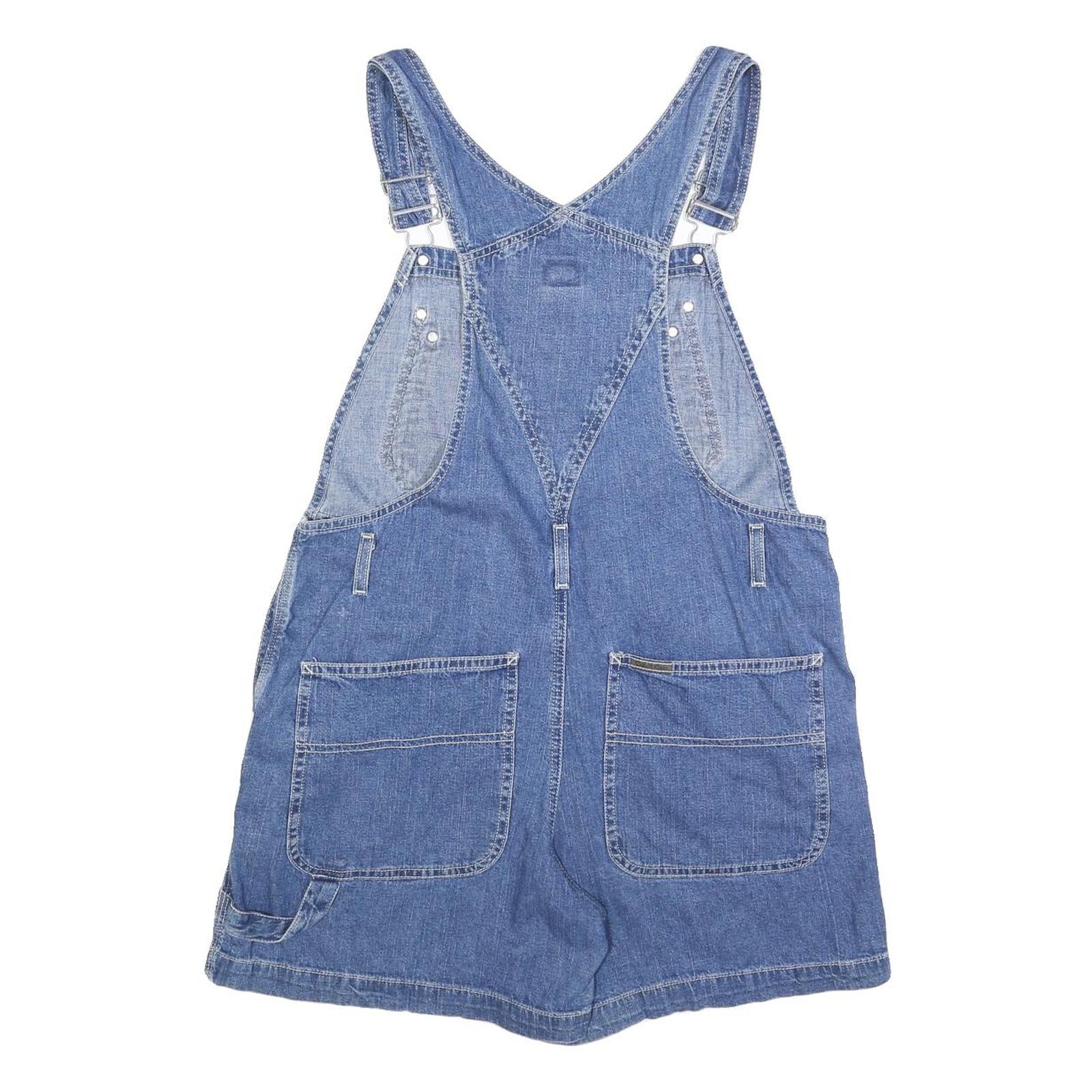 CALVIN KLEIN JEANS Womens Blue Denim Dungarees Regular Fit Cotton Size M W36 L5