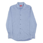 HUGO BOSS Mens Blue Shirt M Cotton Blend Smart Casual Office Wear