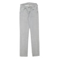 LEVI'S Womens Slim Light Grey Denim Jeans W24 L28 Classic Zip Closure