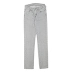 LEVI'S Womens Slim Light Grey Denim Jeans W24 L28 Classic Zip Closure