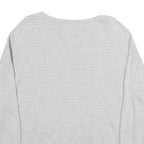 MARC O'POLO Womens Light Grey Plain Pullover Crew Neck Basic Knit Size M Cotton