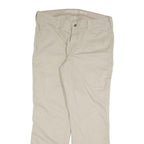 DICKIES Womens Regular Beige Cotton Blend Trouser W38 L32 Workwear Casual Zip