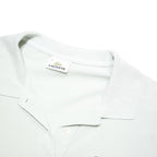 LACOSTE Womens White Short Sleeve Plain Polo Shirt L Cotton Blend Classic