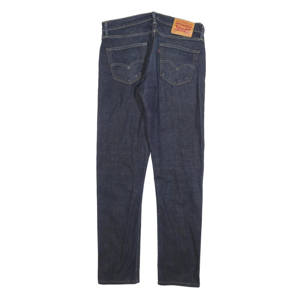 LEVI'S 511 Slim Mens Jeans Blue Slim Straight Denim Raw W33 L34 Authentic