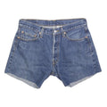 LEVI'S Womens Denim Blue Casual Shorts M W33 Classic Fit Cotton Blend