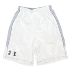 UNDER ARMOUR Mens White & Grey Sports Casual Gym Shorts M W26