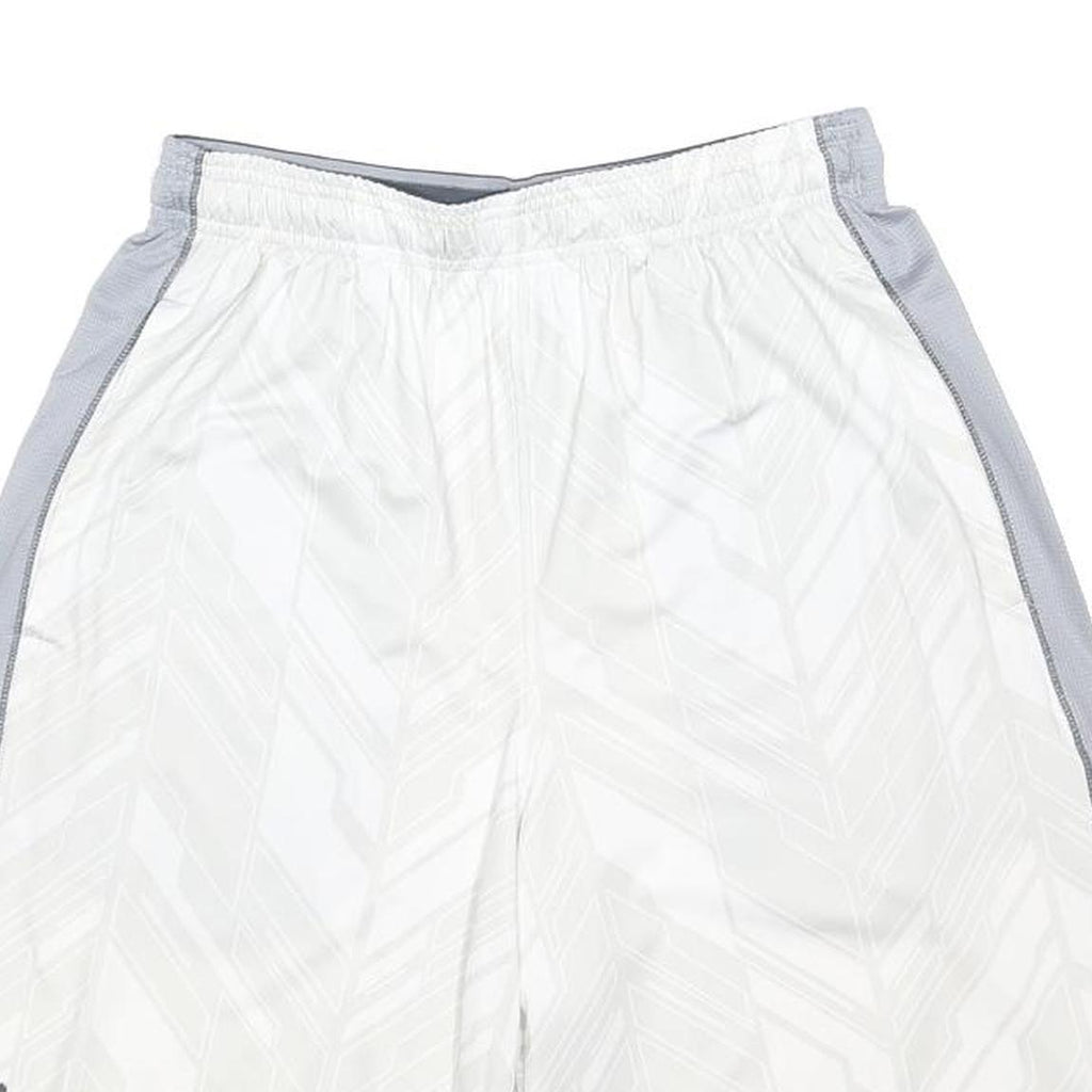 UNDER ARMOUR Mens White & Grey Sports Casual Gym Shorts M W26