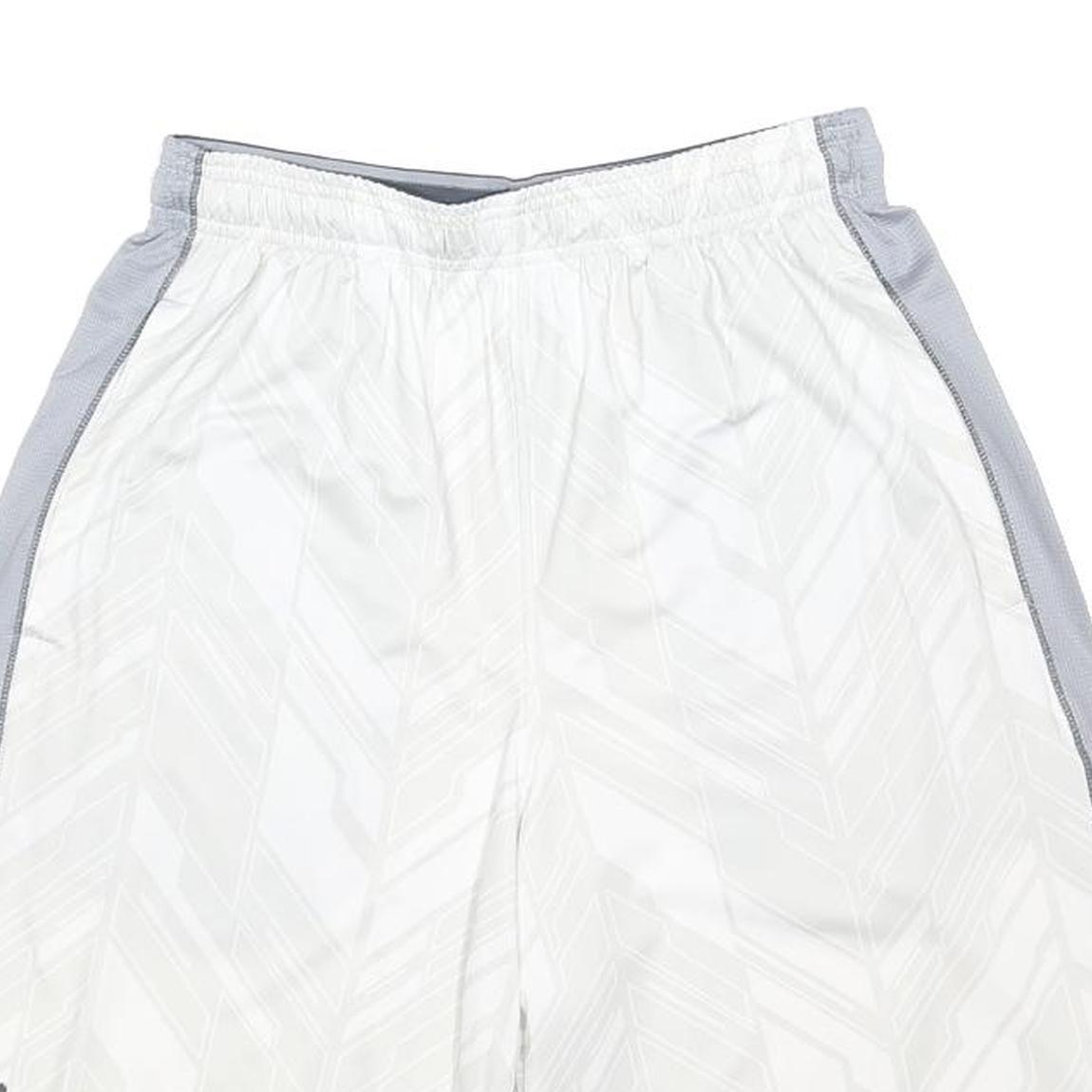 UNDER ARMOUR Mens White & Grey Sports Casual Gym Shorts M W26