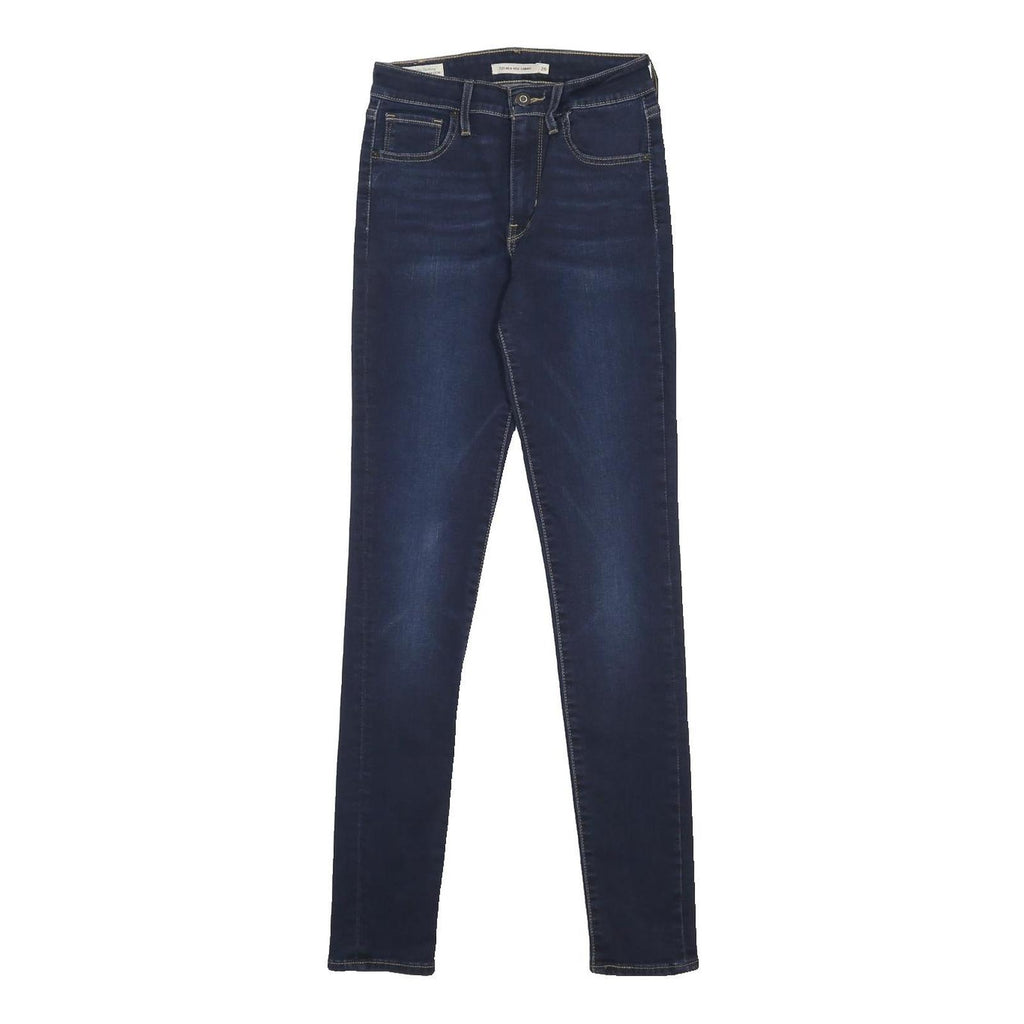 LEVI'S 721 BIG E Womens Jeans Blue Slim Skinny Denim Medium W26 L30 Classic Zip