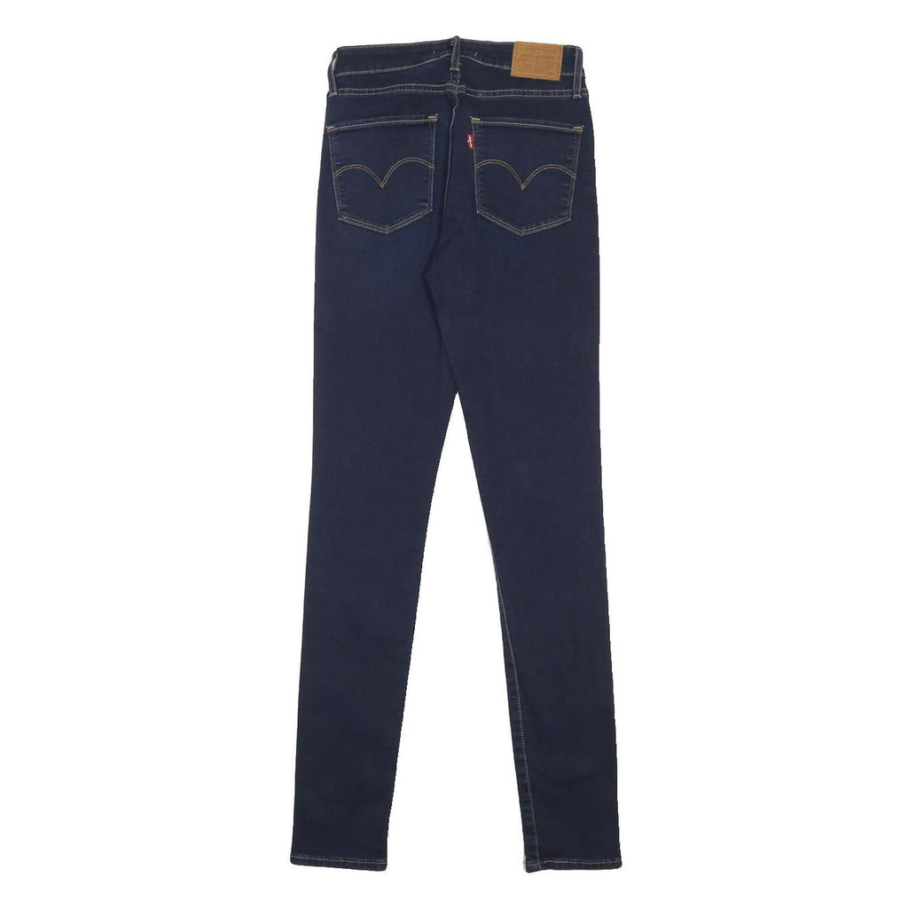 LEVI'S 721 BIG E Womens Jeans Blue Slim Skinny Denim Medium W26 L30 Classic Zip
