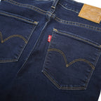 LEVI'S 721 BIG E Womens Jeans Blue Slim Skinny Denim Medium W26 L30 Classic Zip