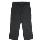DICKIES Mens Polyester Blend Black Regular Cargo Trousers W40 L30 Workwear