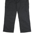 DICKIES Mens Polyester Blend Black Regular Cargo Trousers W40 L30 Workwear