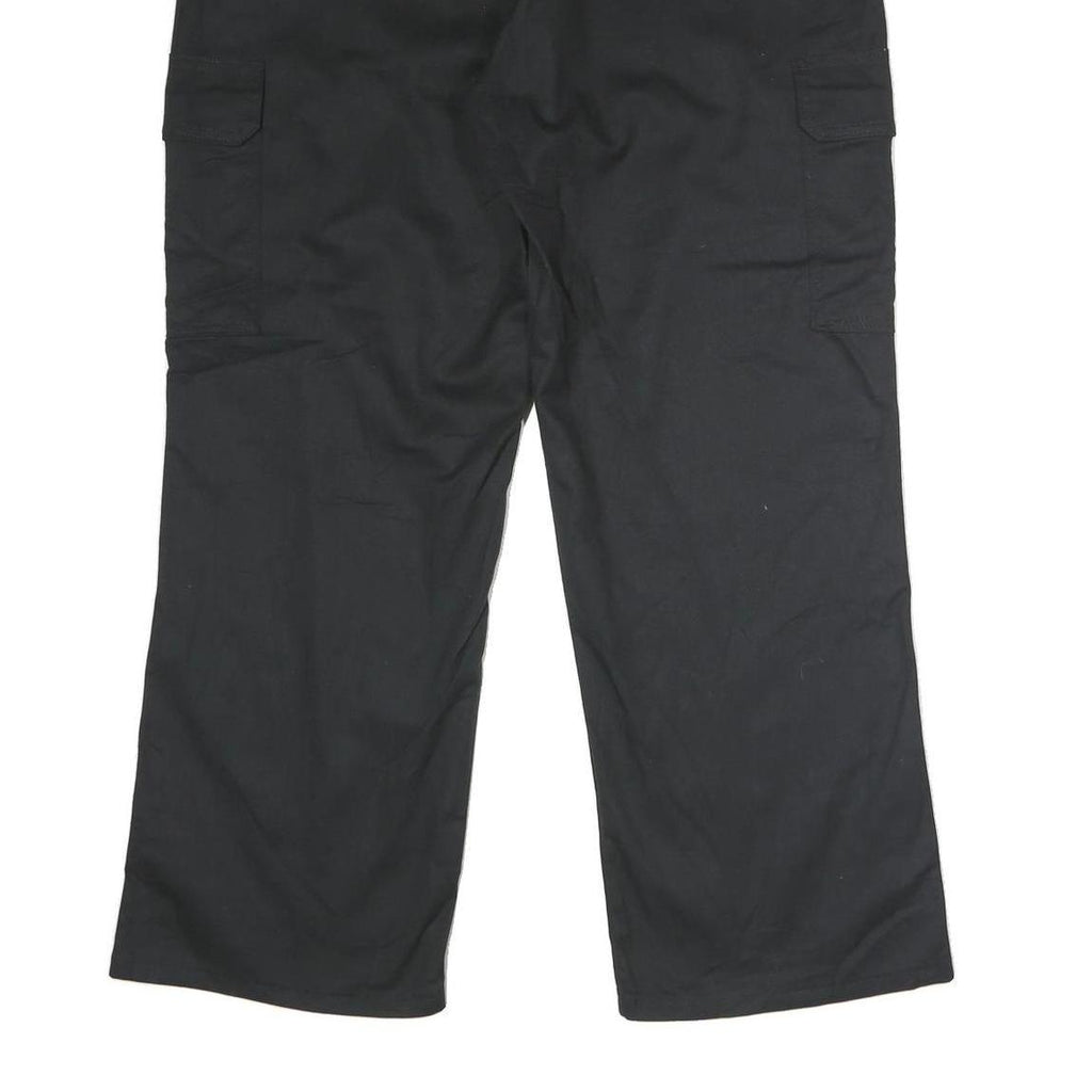 DICKIES Mens Polyester Blend Black Regular Cargo Trousers W40 L30 Workwear