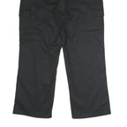 DICKIES Mens Polyester Blend Black Regular Cargo Trousers W40 L30 Workwear