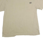 DICKIES Mens Beige Pocket T-Shirt XL Short Sleeve Crew Neck Casual Cotton