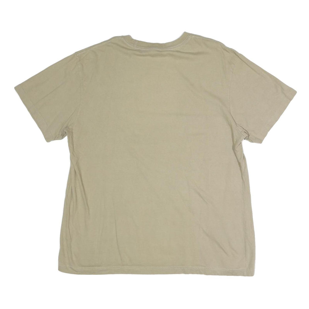 DICKIES Mens Beige Pocket T-Shirt XL Short Sleeve Crew Neck Casual Cotton