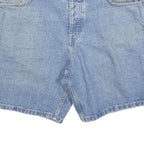 RESERVED Mens Denim Blue Shorts L W36 Cotton Blend Casual Classic Fit Zip
