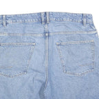 RESERVED Mens Denim Blue Shorts L W36 Cotton Blend Casual Classic Fit Zip