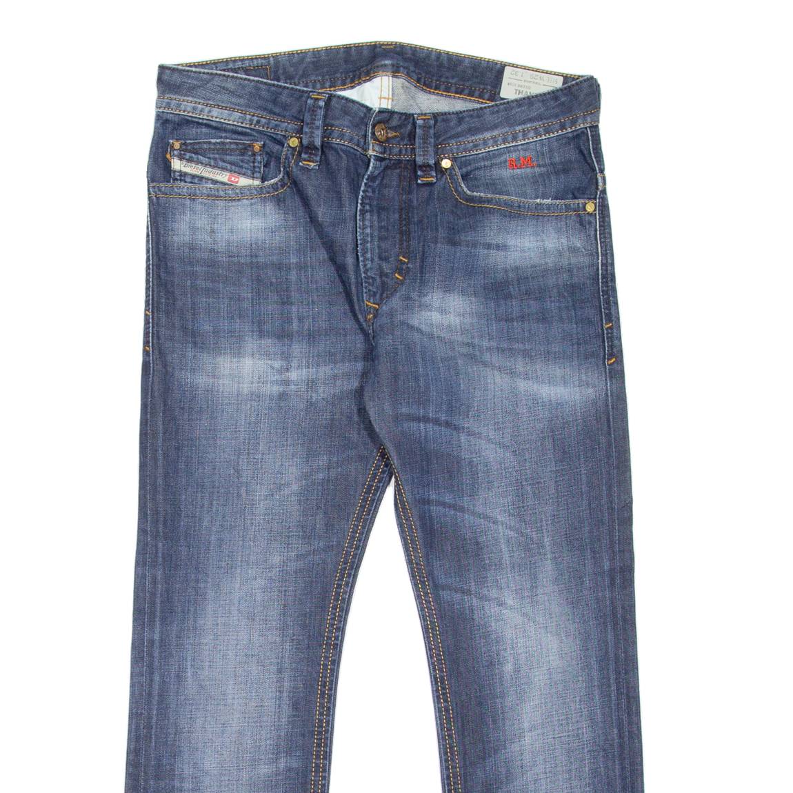 DIESEL Thavar Mens Jeans Blue Slim Skinny Stone Wash W32 L25