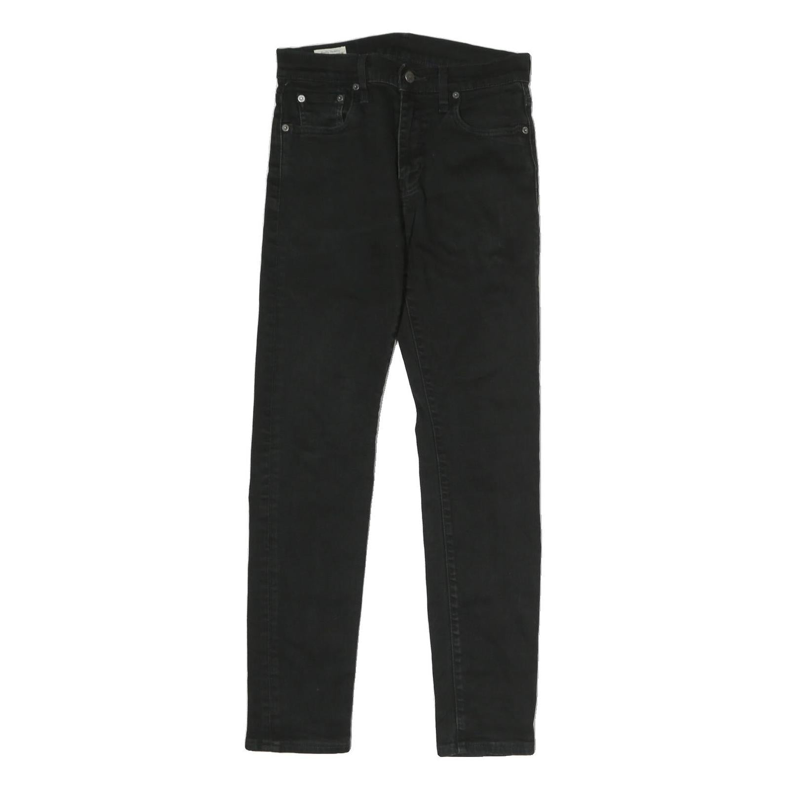 LEVI'S 512 Mens Black Slim Skinny Denim Dark W28 L27 Slim Fit Jeans
