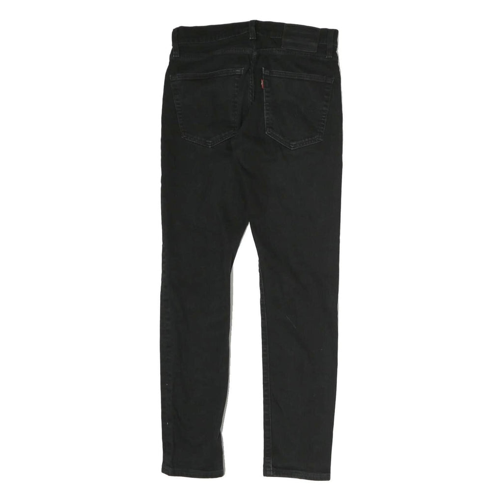 LEVI'S 512 Mens Black Slim Skinny Denim Dark W28 L27 Slim Fit Jeans