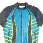 Cycling Mens Jersey Blue Full Zip L