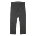 DOCKERS Mens Slim Black Cotton Blend Slim Straight Trousers W35 L30 Casual Smart