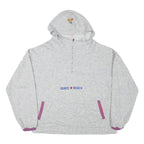 VENICE BEACH Mens Grey ¼ Zip Hoodie XL Cotton Blend Casual Lightweight