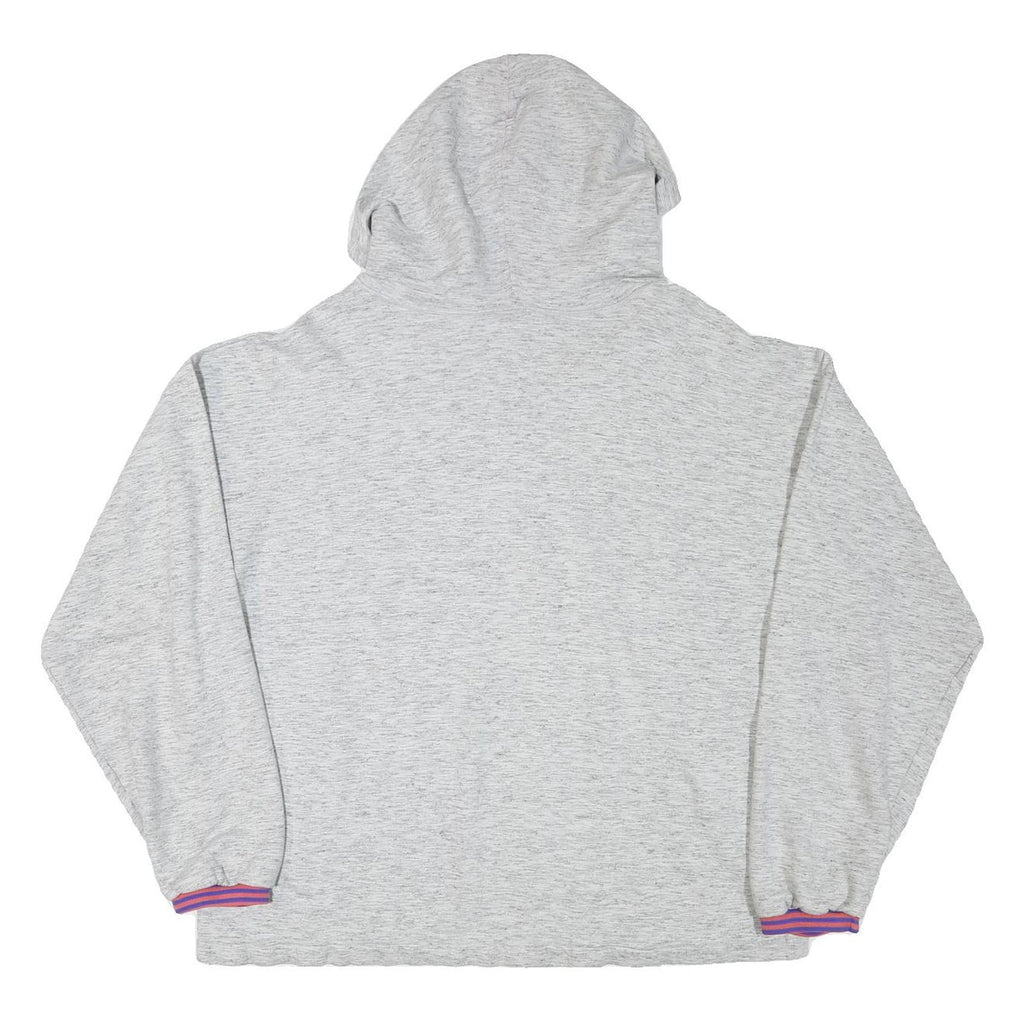 VENICE BEACH Mens Grey ¼ Zip Hoodie XL Cotton Blend Casual Lightweight