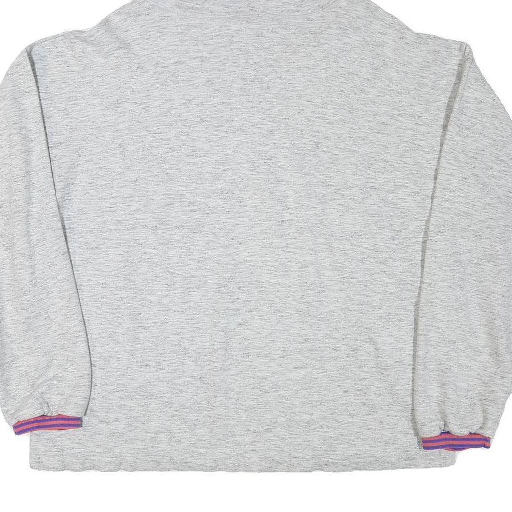 VENICE BEACH Mens Grey ¼ Zip Hoodie XL Cotton Blend Casual Lightweight