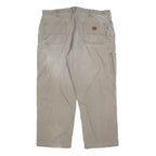 CARHARTT Mens Cotton Blend Beige Loose Straight Trousers W40 L30 Utility