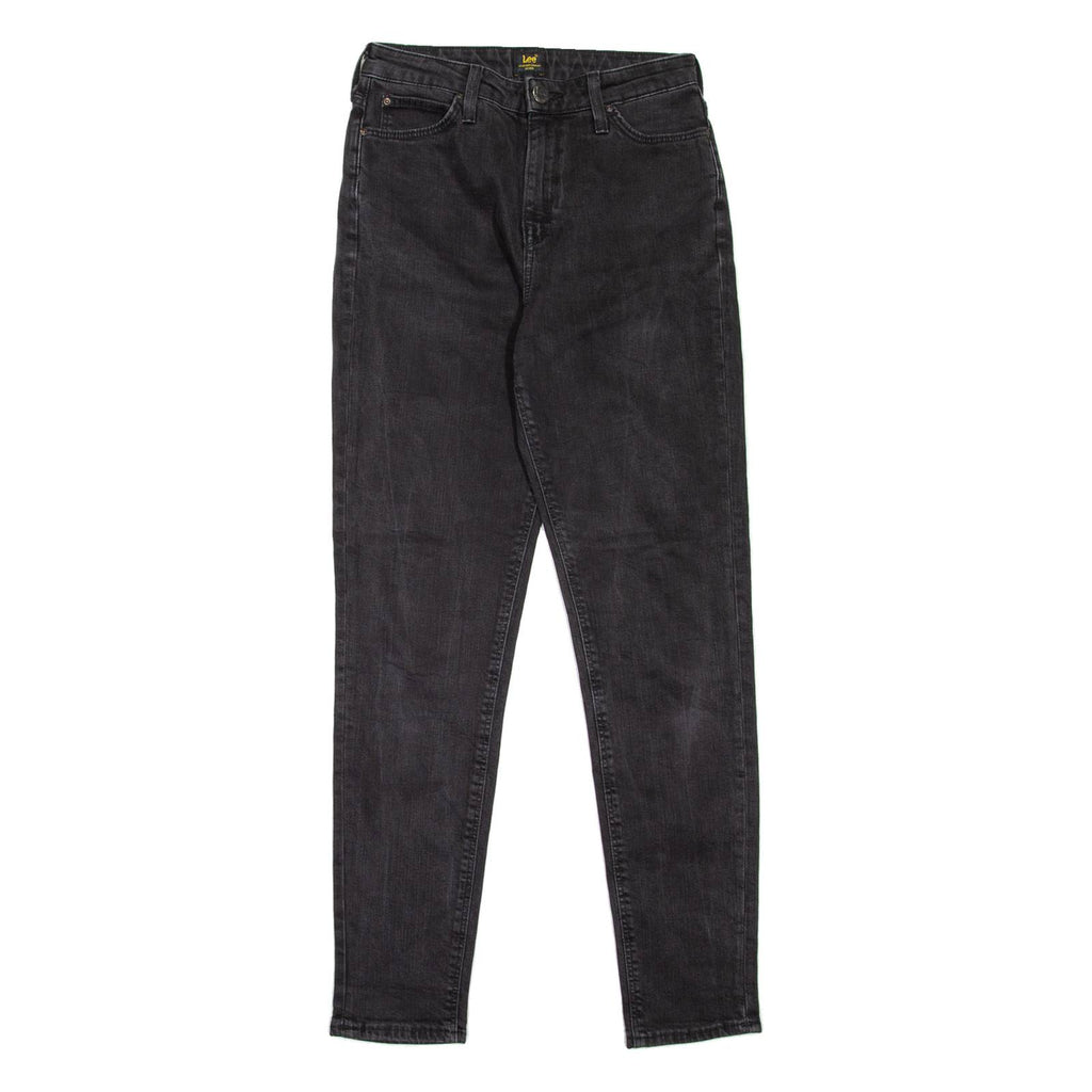 LEE Womens Jeans Black Regular Mom W26 L31
