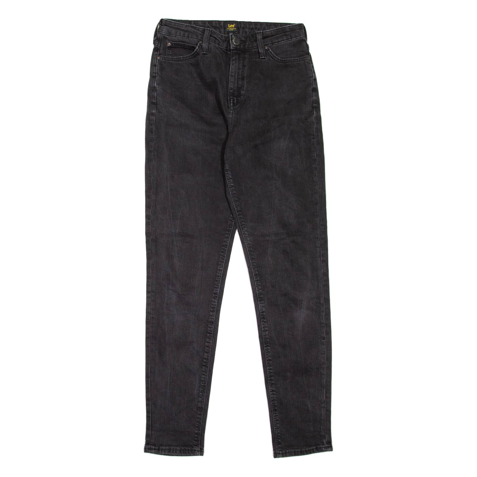 LEE Womens Jeans Black Regular Mom W26 L31