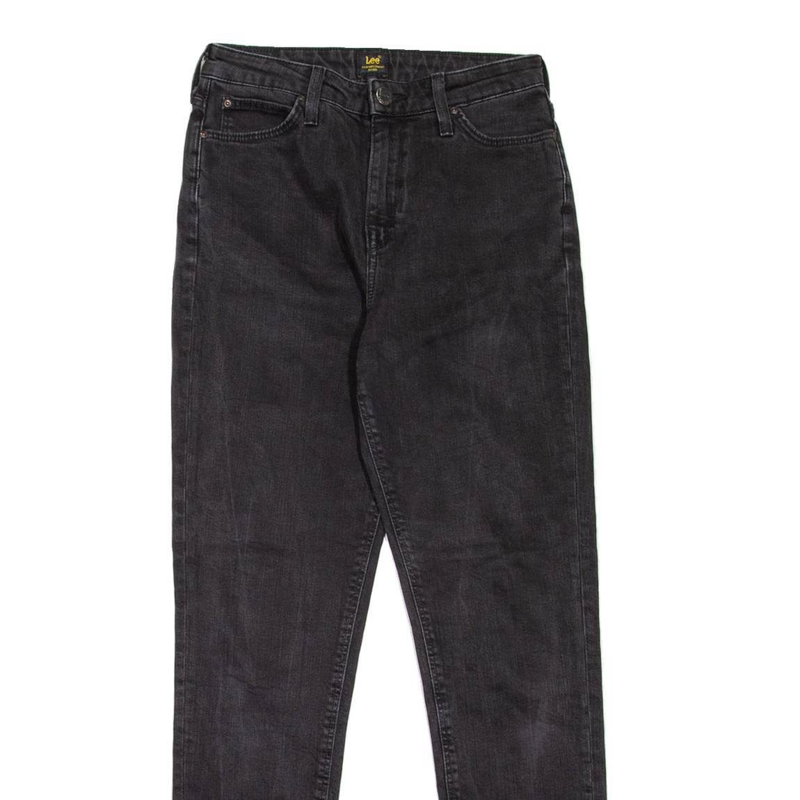 LEE Womens Jeans Black Regular Mom W26 L31