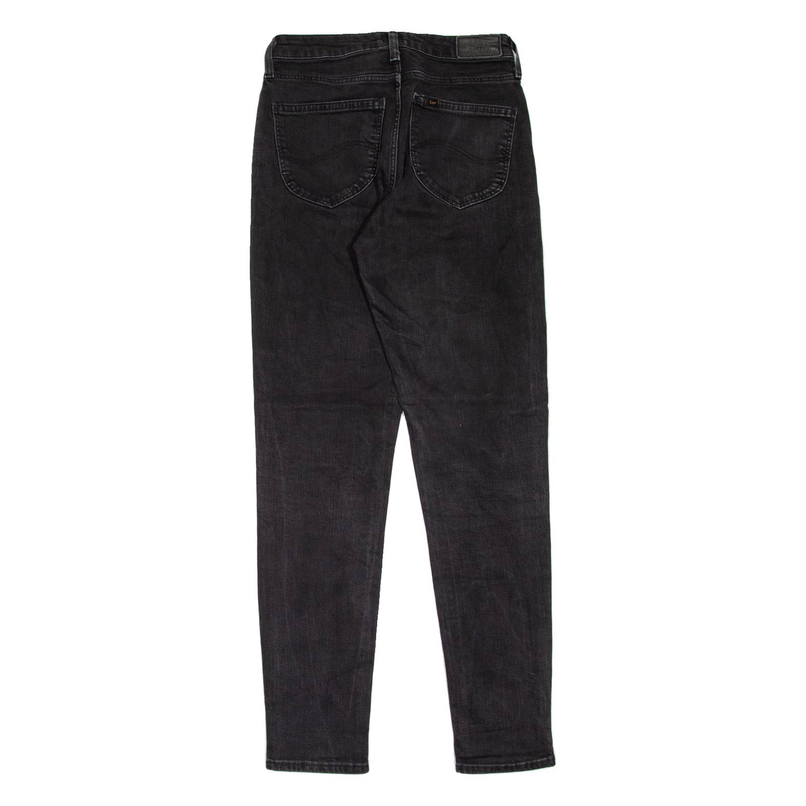 LEE Womens Jeans Black Regular Mom W26 L31
