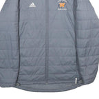 ADIDAS Mens Grey Lady Tigers Track & Field Quilted Jacket L Polyester Zip