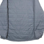 ADIDAS Mens Grey Lady Tigers Track & Field Quilted Jacket L Polyester Zip