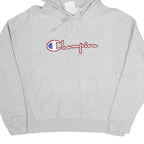 CHAMPION REVERSE WEAVE Mens Grey Hoodie XL Cotton Blend Pullover Sweatshirt