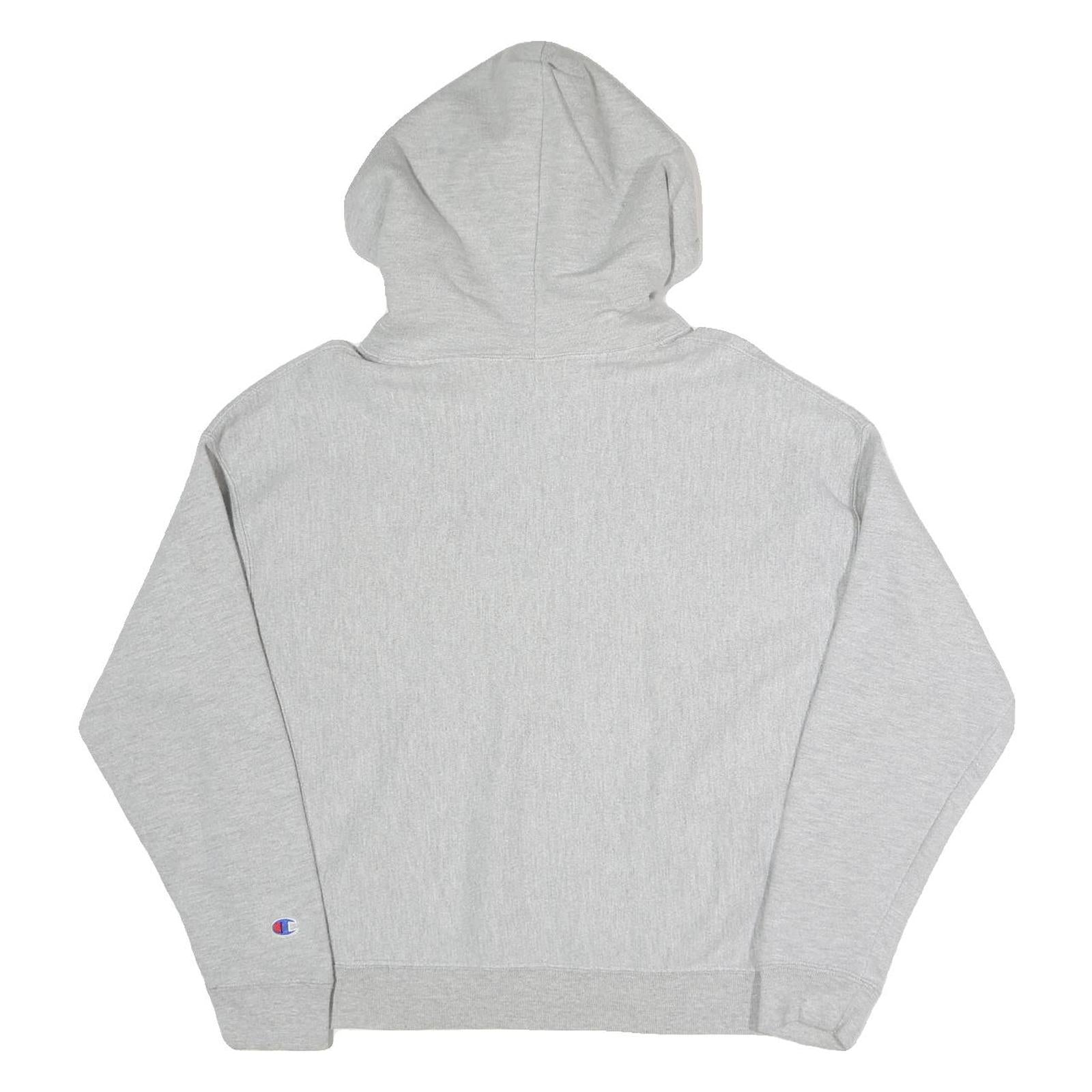 CHAMPION REVERSE WEAVE Mens Grey Hoodie XL Cotton Blend Pullover Sweatshirt