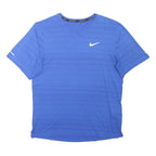 NIKE Mens Blue S Short Sleeve Round Neck Performance T-Shirt Athletic Wear