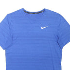 NIKE Mens Blue S Short Sleeve Round Neck Performance T-Shirt Athletic Wear